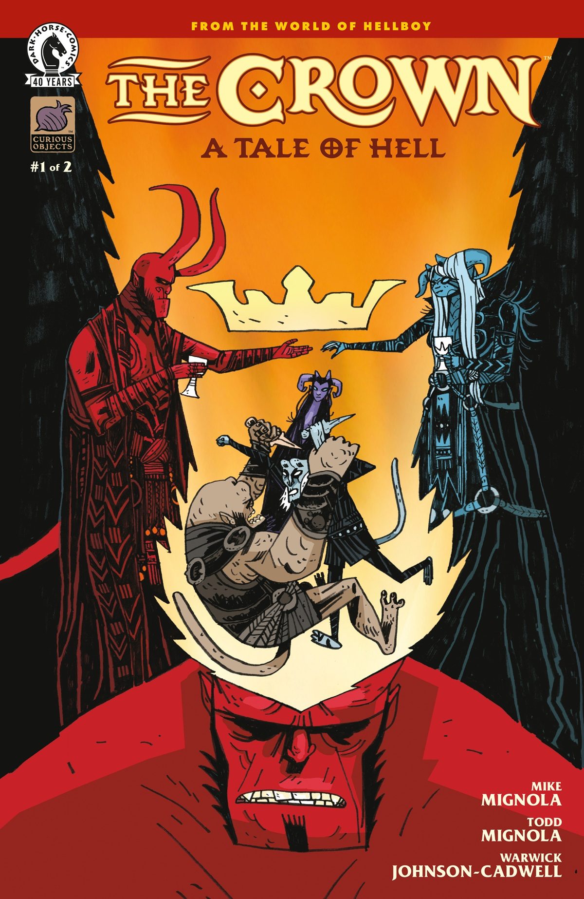 Cover art by Mike Mignola for The Crown #1 from Dark Horse Comics.