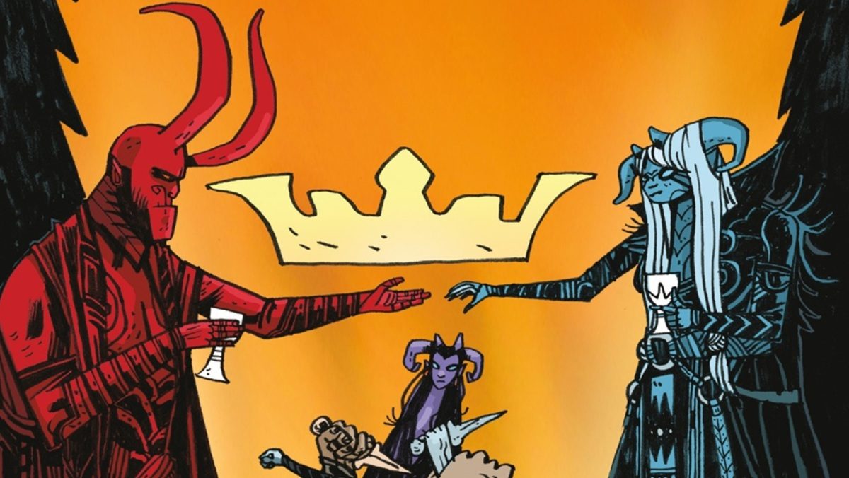 Cover art by Mike Mignola for The Crown #1 from Dark Horse Comics.